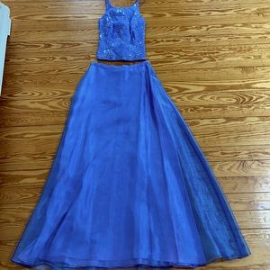 Two piece prom dress worn once
